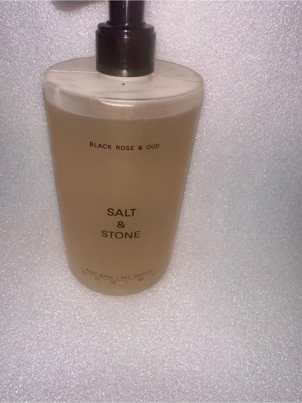 Salt & Stone Black Rose & Oud Body Wash — Amber Gel